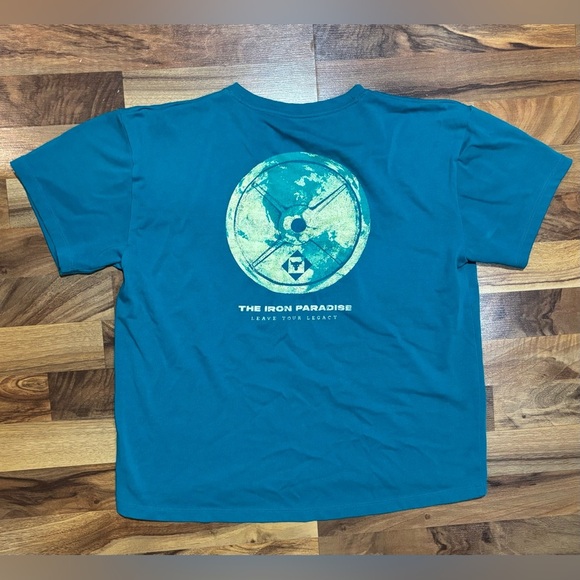 Under Armour Project Rock Women's t-shirt Size Medium Iron Paradise Casual - Picture 2 of 5